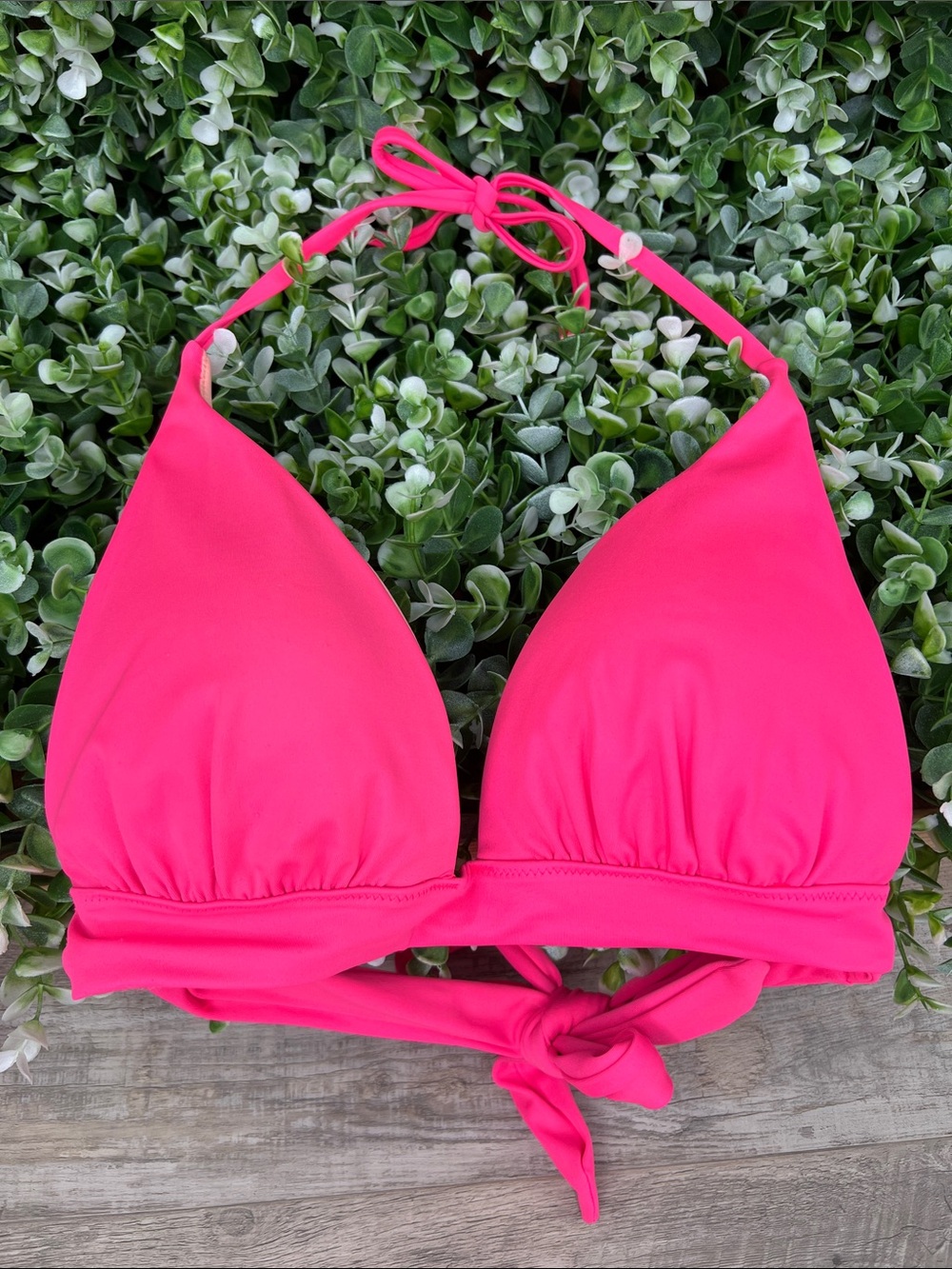 Victoria’s Secret Hot Pink Triangle Bikini Top